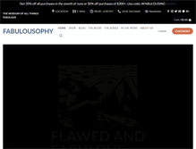 Tablet Screenshot of fabulousophy.com